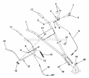 Handlebar And Clutch Handles Diagram and Parts List for 901026 000101 Ariens Tiller