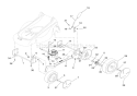 Axles, Wheels And Height Adjustment Diagram and Parts List for 911502 000101 Ariens Lawn Mower