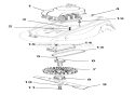 Engine And Blade Diagram and Parts List for 911502 000101 Ariens Lawn Mower