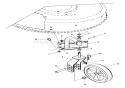 Swivel Wheels And Brackets Diagram and Parts List for 911052 005001-012000 Ariens Lawn Mower