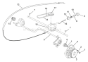 Rear Wheel Drive Diagram and Parts List for 911091 000101 Ariens Lawn Mower