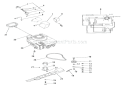 Engine, Blade And Belt Diagram and Parts List for 911047 000101 Ariens Lawn Mower