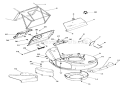 Mower Pan And Bag Diagram and Parts List for 911047 005001 Ariens Lawn Mower