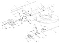 Wheels And Adjusters Diagram and Parts List for 911048 000101 Ariens Lawn Mower