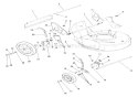 Wheels And Adjusters Diagram and Parts List for 911038 000101 Ariens Lawn Mower