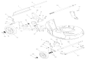 Wheels And Adjusters Diagram and Parts List for 911504 000101 Ariens Lawn Mower