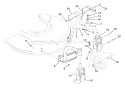 Swivel Wheels & Brackets Diagram and Parts List for 911101 000101 Ariens Lawn Mower