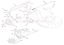 Wheels And Adjusters Diagram and Parts List for 911160 000101 Ariens Lawn Mower
