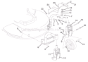 Swivel Wheels And Brackets Diagram and Parts List for 911361 000101 Ariens Lawn Mower