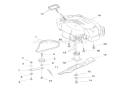 Engine, Blade & Belt Diagram and Parts List for 911401 000101 Ariens Lawn Mower