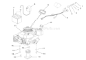 Engine And Electrical Diagram and Parts List for 911511 000101 Ariens Lawn Mower