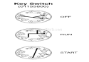 Key Switch Diagram and Parts List for 911511 000101 Ariens Lawn Mower