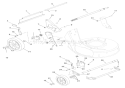 Wheels And Adjusters Diagram and Parts List for 911511 000101 Ariens Lawn Mower