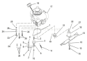 Engine, Blade And Belt Diagram and Parts List for 911534 001009 Ariens Lawn Mower