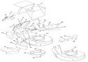 Mower Pan & Bag Diagram and Parts List for 911396 003000 Ariens Lawn Mower