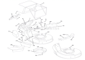 Mower Pan And Bag Diagram and Parts List for 911134 005000 Ariens Lawn Mower