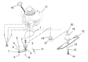 Engine, Blade And Belt Diagram and Parts List for 911144 005000 Ariens Lawn Mower