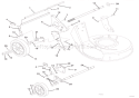 Wheels And Adjusters Diagram and Parts List for 911144 005000 Ariens Lawn Mower