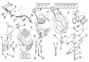 Engine, Blade And Belt Diagram and Parts List for 911525 007001-016999 Ariens Lawn Mower