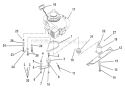 Engine, Blade & Belt Diagram and Parts List for 911330 001772-001964 Ariens Lawn Mower