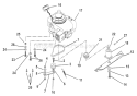 Engine, Blade And Belt Diagram and Parts List for 911532 000256 Ariens Lawn Mower