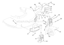 Swivel Wheels And Brackets Diagram and Parts List for 911525 017339 Ariens Lawn Mower