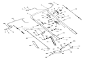 Handlebar And Controls Diagram and Parts List for 911049 005001 Ariens Lawn Mower