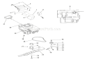 Engine, Blade And Belt Diagram and Parts List for 911049 000101 Ariens Lawn Mower