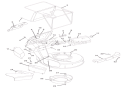 Mower Pan And Bag Diagram and Parts List for 911182 000101 Ariens Lawn Mower