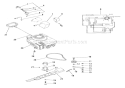 Engine, Blade And Belt Diagram and Parts List for 911043 000101 Ariens Lawn Mower