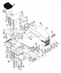 Frame Diagram and Parts List for 935008 000101 Ariens Lawn Tractor