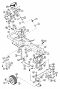 Front Axle & Steering Diagram and Parts List for 935008 000101 Ariens Lawn Tractor