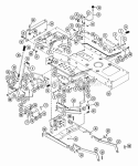 Linkage Assembly Diagram and Parts List for 935008 000101 Ariens Lawn Tractor