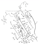 Handlebar And Controls Diagram and Parts List for 911102 000445 Ariens Lawn Mower