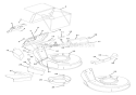 Mower Pan And Bag Diagram and Parts List for 911102 000445 Ariens Lawn Mower