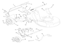 Wheels And Adjusters Diagram and Parts List for 911102 000445 Ariens Lawn Mower