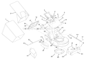 Mower Deck And Bagger Diagram and Parts List for 911341 000101-000999 Ariens Lawn Mower