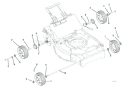 Wheels Diagram and Parts List for 911341 001000 Ariens Lawn Mower