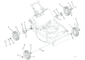 Wheels Diagram and Parts List for 911252 000101 Ariens Lawn Mower