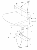 Part Location Diagram of 04044200 Ariens Shield, Walk Rubber Dschrg.
