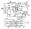 Electrical Diagram and Parts List for 927044 000101 Ariens Lawn Tractor