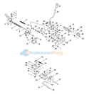 Mower Engagement Linkage Diagram and Parts List for 927305 000101 Ariens Lawn Tractor