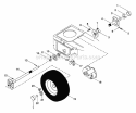 Rear Axle Diagram and Parts List for 927048 002701 Ariens Lawn Tractor