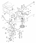 Speed Selector Diagram and Parts List for 927048 002701 Ariens Lawn Tractor