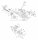 Mower Engagement Linkage Diagram and Parts List for 927048 002701 Ariens Lawn Tractor