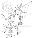Speed Selector Diagram and Parts List for 927045 000101 Ariens Lawn Tractor