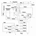 Electrical Diagram and Parts List for 927050 000101 Ariens Lawn Tractor