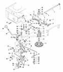 Speed Selector Diagram and Parts List for 927042 000101 Ariens Lawn Tractor