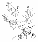 Gearcase Diagram and Parts List for 901021 000101 Ariens Tiller