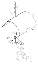 Part Location Diagram of 00102500 Ariens Depth Stick Holder Weldment